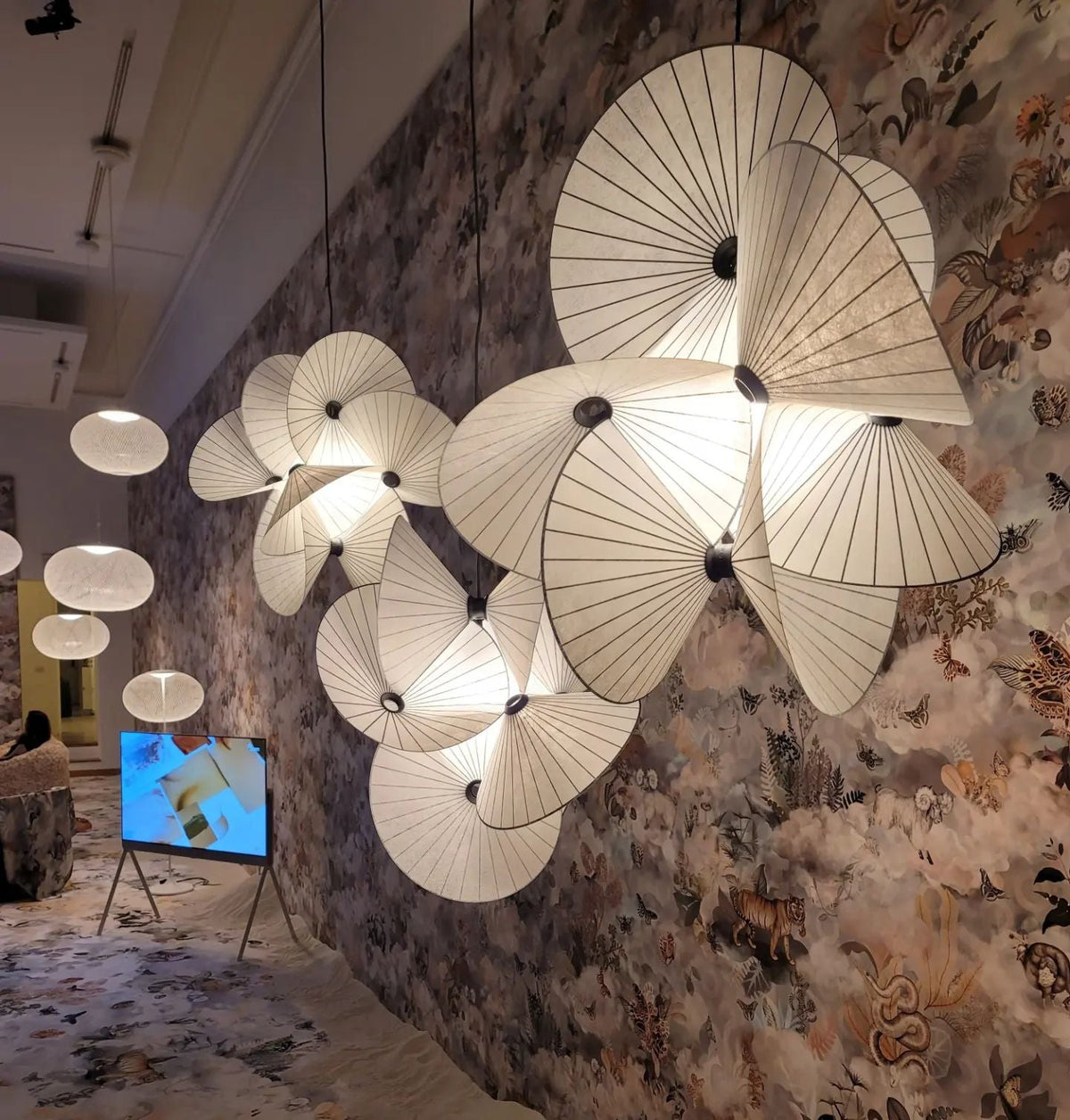 Zerinarae Suspension en Métal et Tissu, Créativité Individuelle - Neutralighting