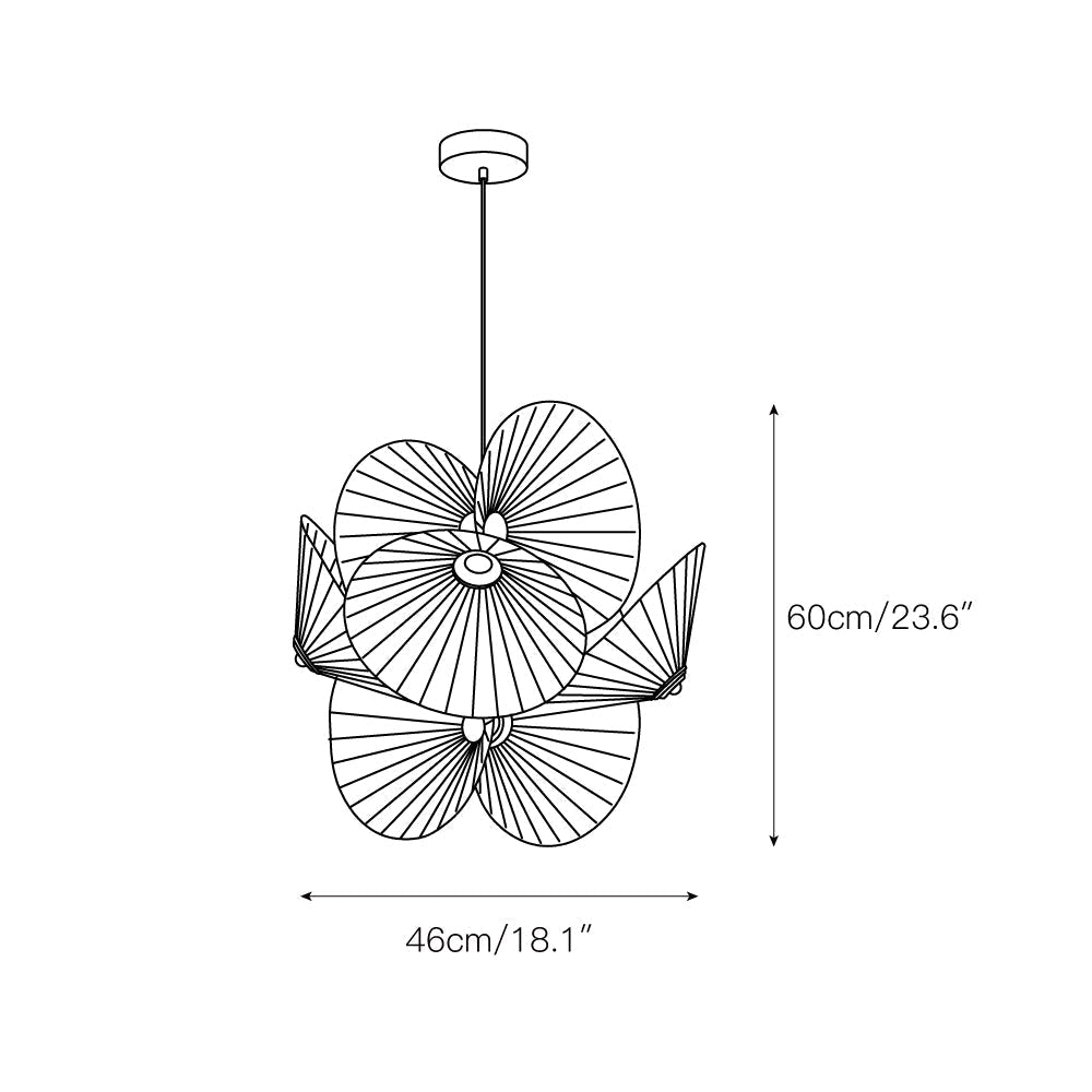 Zerinarae Suspension en Métal et Tissu, Créativité Individuelle - Neutralighting