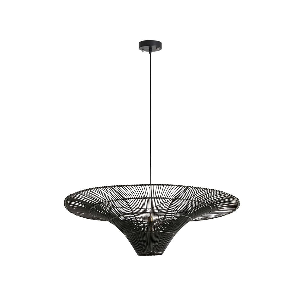 Juvio Lampe Suspension Rattan Tissée à la Main - Neutralighting