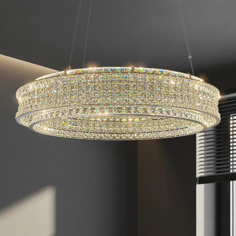 Lustre — De luxe en cristal pour restaurant bar et hôtel intérieur
