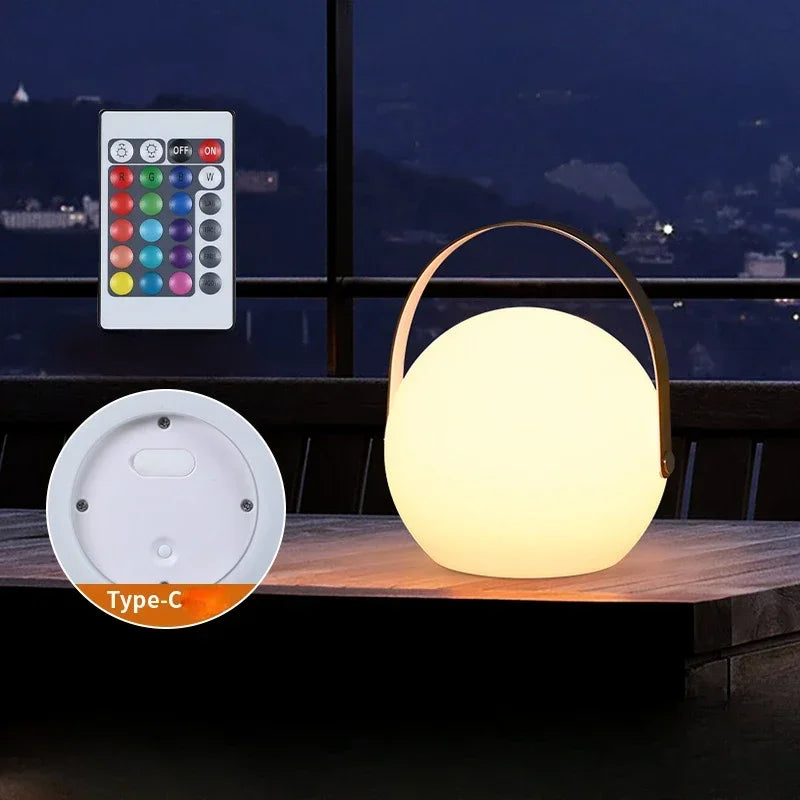 Lampe portable rechargeable avec 16 couleurs à distance – Cléance Orée