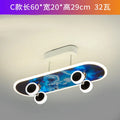 Plafonnier skateboard à intensité variable pour chambre enfant Elvire Arpège en Métal - Caractère & Élégance dans le Décor