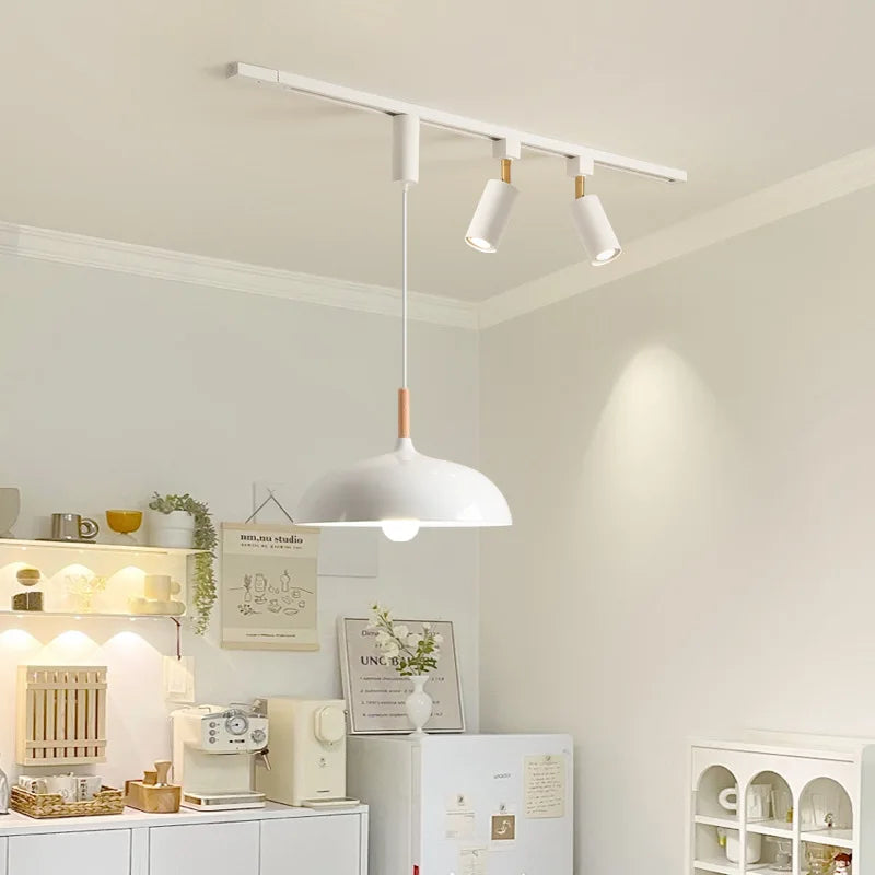 Suspension led en bois pour table à manger nordique Jules Unisson - Une Présence Sobre et Élégante