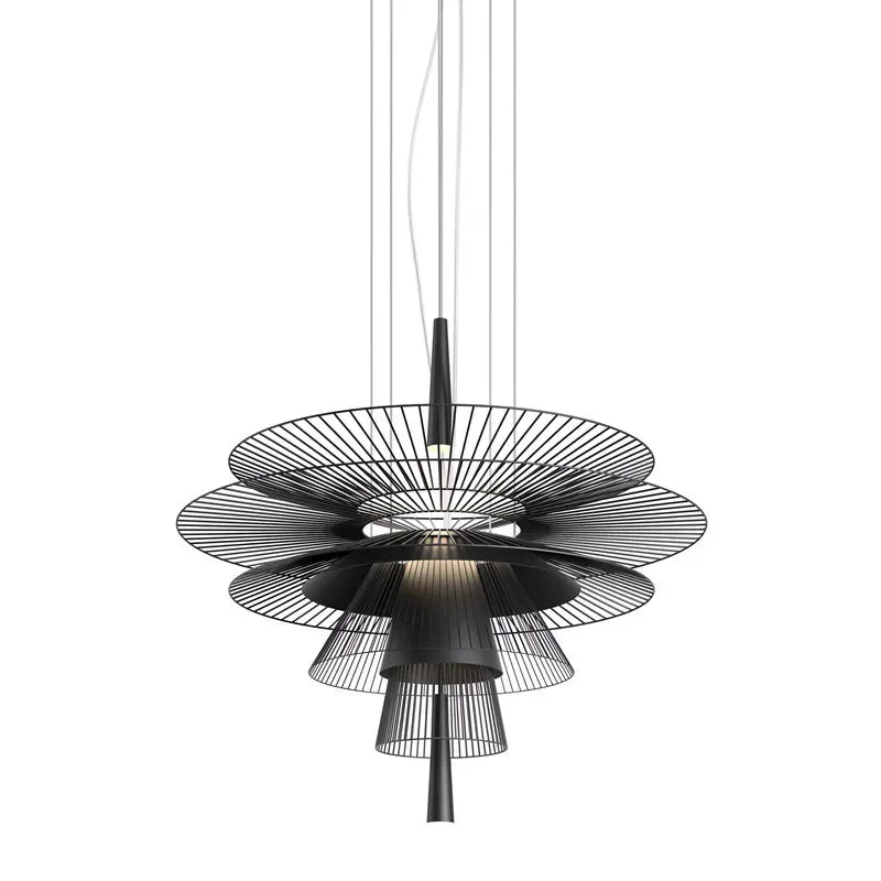 Lustre — De luxe sandyha LED en métal lampe suspendue décorative