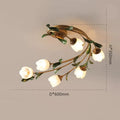 Plafonnier — Fleurs verre pastoral nordique LED viridiplantae