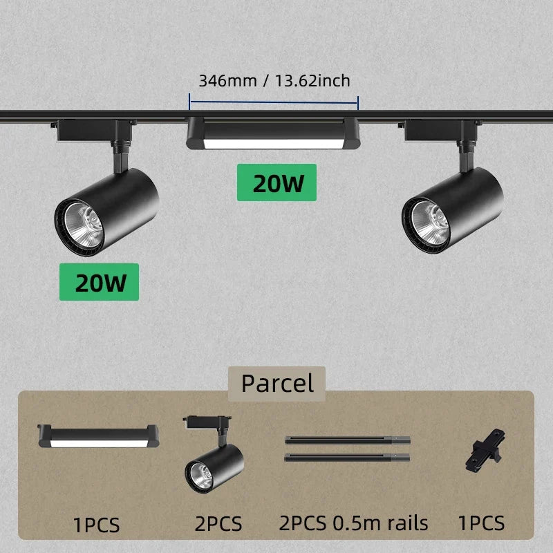 Spot — LED sur rail pour éclairage de magasin