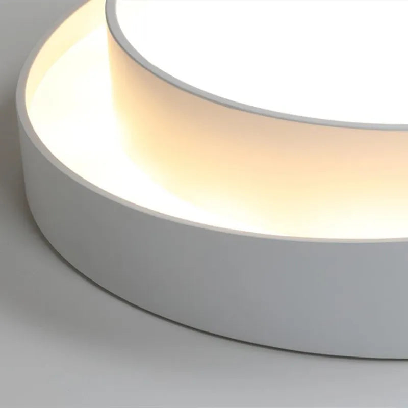 Plafonnier rond moderne led design pour divers espaces Olympe Clairval - Courbes Douces & Décor Équilibré