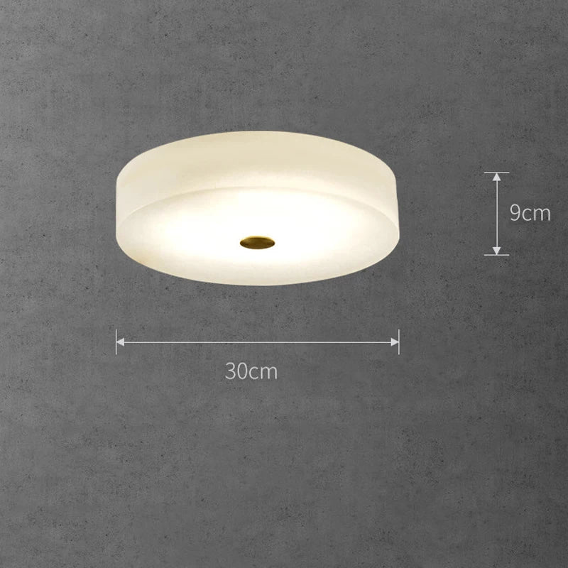 Plafonnier — Circulaire en marbre luminaire nordique de luxe
