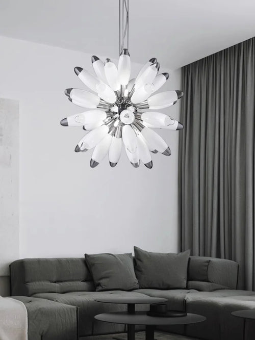 Abat-jour — À LED design avec abat-jour en verre élégante finition brillante