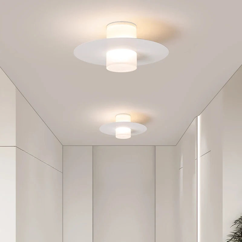 Plafonnier — LED allée couloir couloir moderne pour salon salle à manger cuisine chambre noir blanc