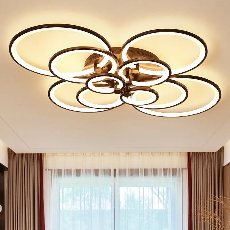 Plafonnier led moderne à intensité variable pour intérieur Évrard Arabella - Une Note Actuelle dans le Décor