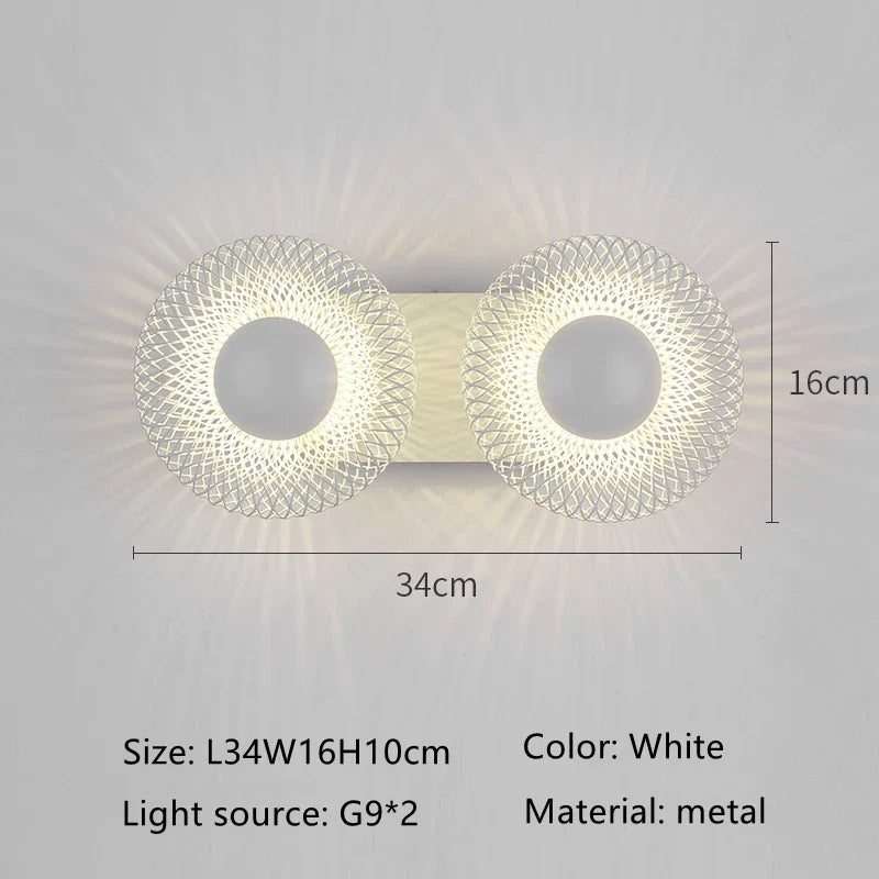 Applique murale — En fer design corne italienne pour décoration intérieure à LED