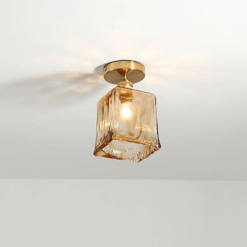 Plafonnier — LED en verre design nordique industriel décoratif