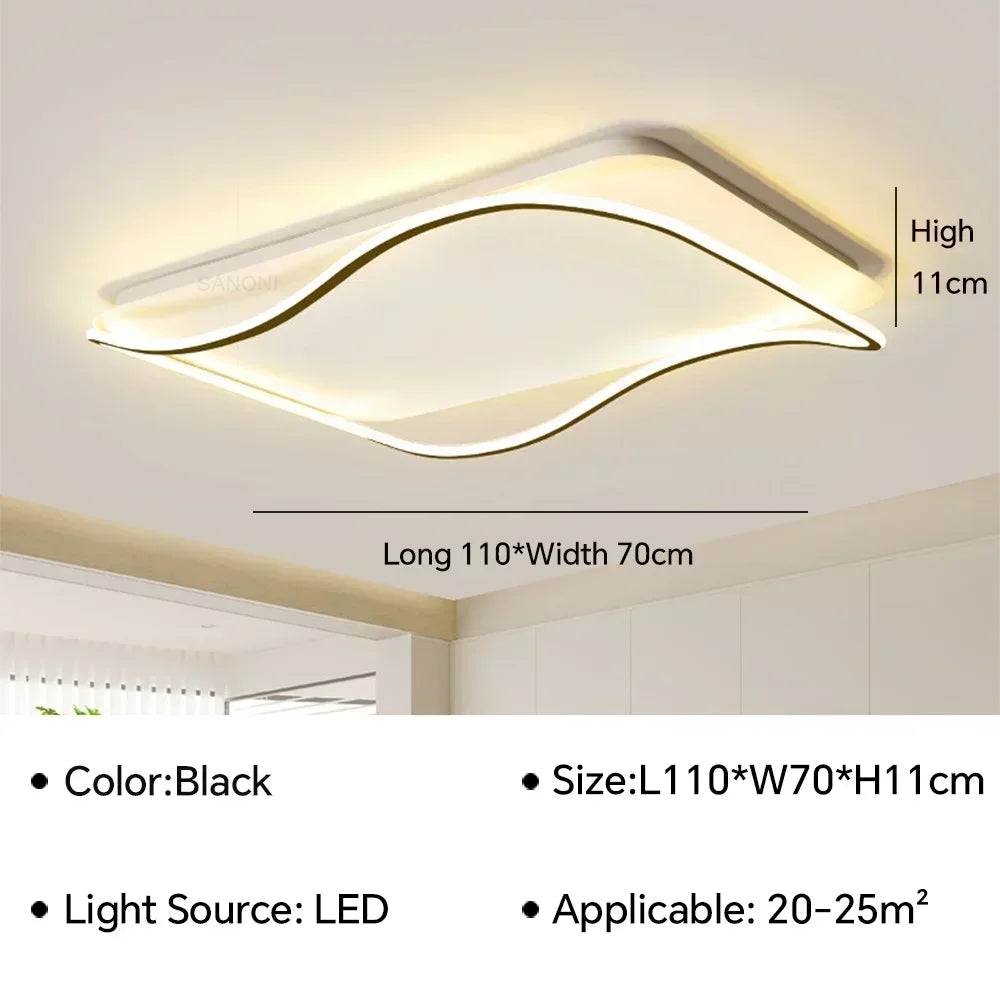 Plafonnier moderne à leds pour éclairage intérieur décoratif Tiphaine Esquisse - Une Note Actuelle dans le Décor