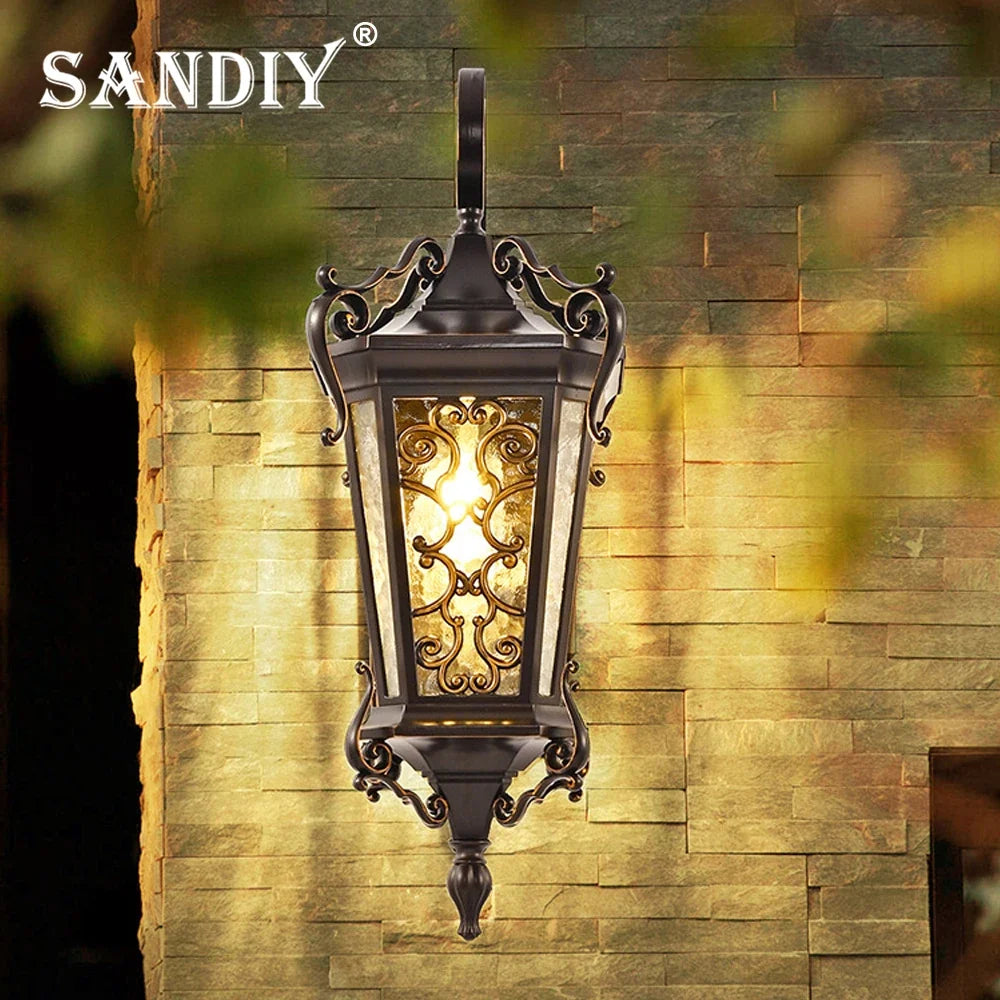 Applique murale — Extérieure rétro pour éclairage de jardin et patio