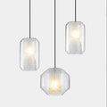 Plafonnier led en verre design nordique simple luminaire décoratif intérieur Lazare Voile - Reflets Subtils & Décor Raffiné