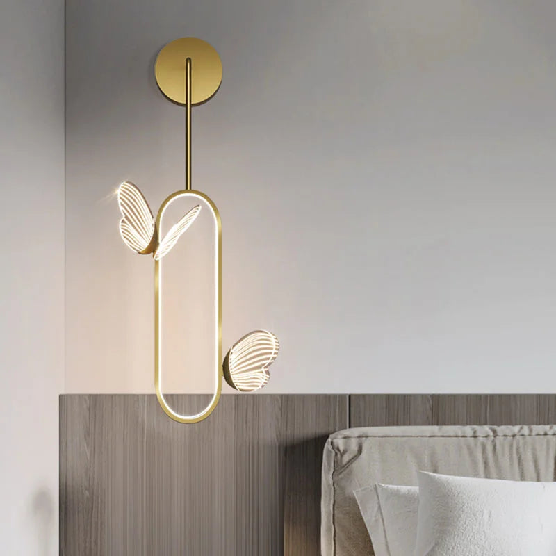 Applique murale — LED papillon design nordique pour décoration intérieure