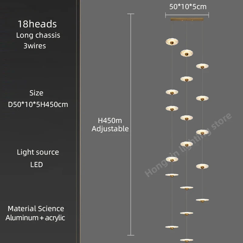 Lustre — Moderne à LED pour éclairage intérieur élégant