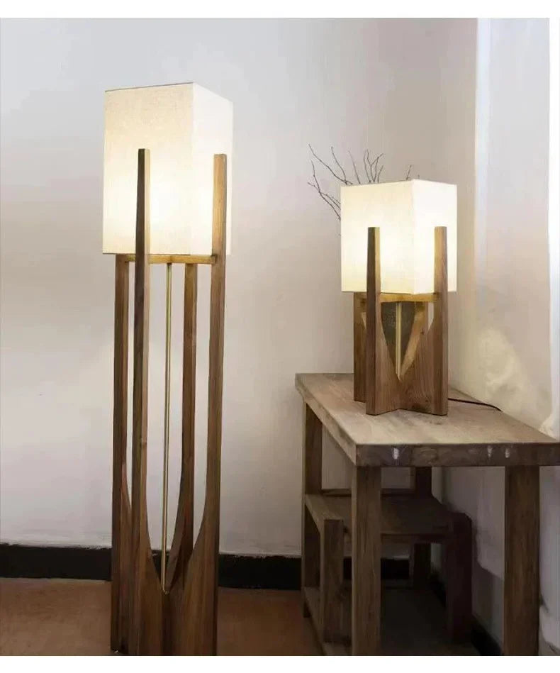 Lampe à poser — Japonaise en Bois