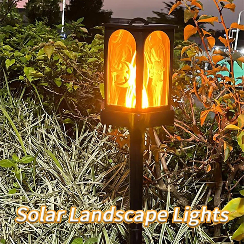lampe torche solaire 96 led pour extérieur jardin et allée automatique