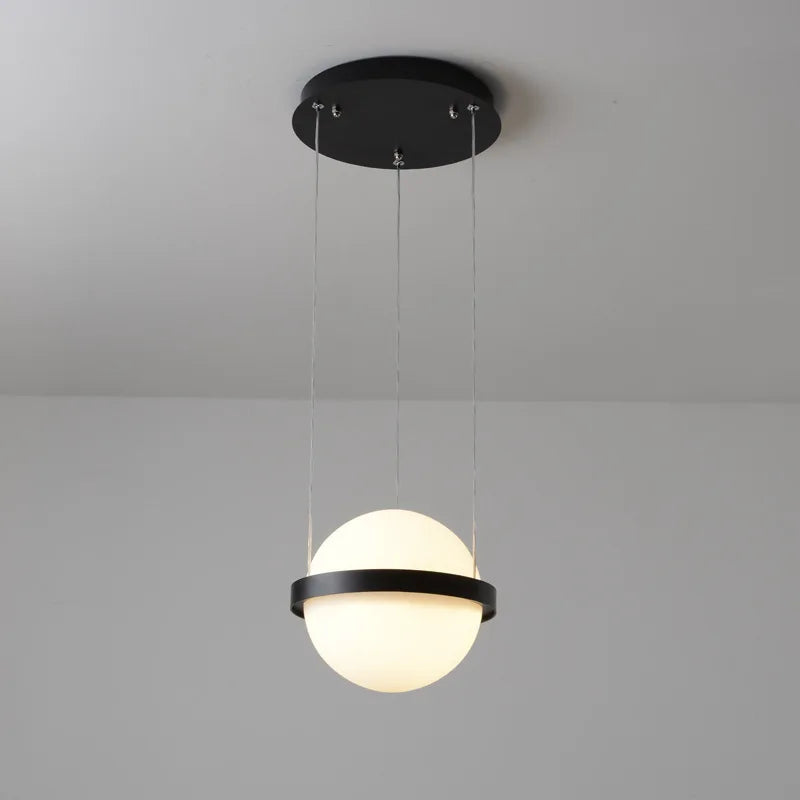 Lampe à poser — Suspendue LED moderne en verre avec pot de fleurs