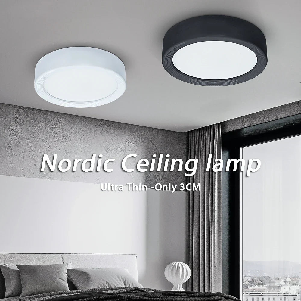 Plafonnier Mini LED Dimmable Grain de bois Surface monté Downlight maison chambre décor Spot pour salon 220V 110V Dorian Dessin - Une Touche Élégante dans le Décor