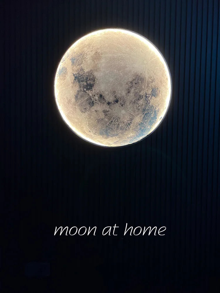Applique murale — Lune moderne lampe décorative minimaliste à LED