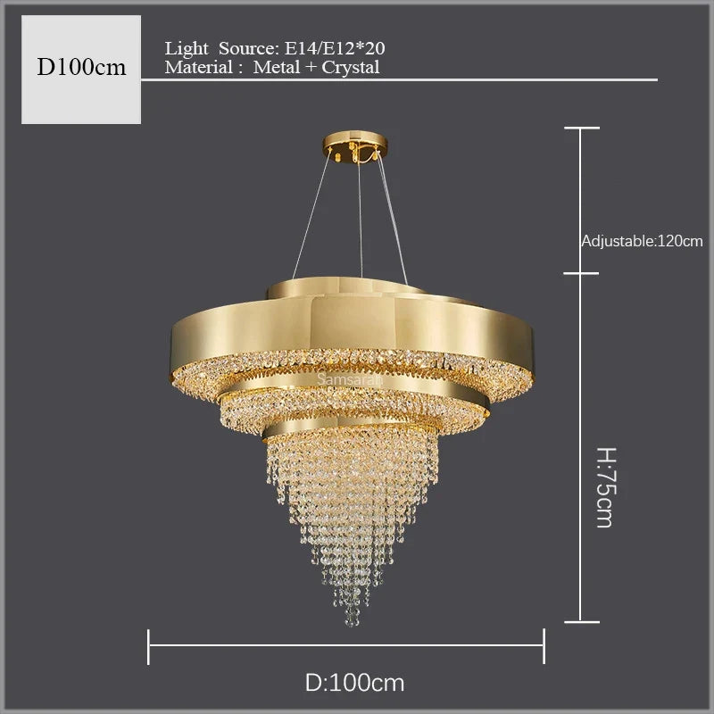 Lustre — En cristal design moderne pour une décoration élégante