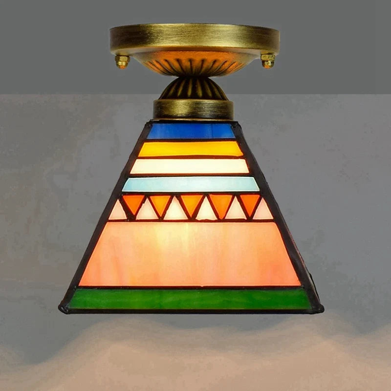 Plafonnier moderne en éclairage led nordique pour balcon et allée Hélène Cantate en Verre - Reflets Délicats & Élégance Visuelle