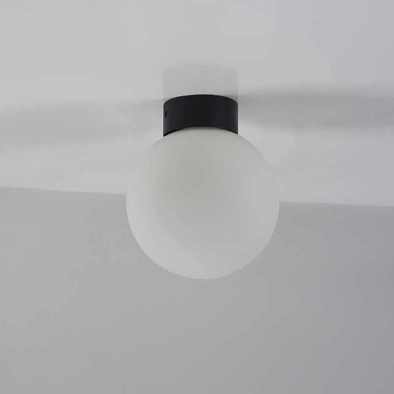 Plafonnier Led rond en forme de boule de verre Cybèle Reflet - Reflets Délicats & Élégance Visuelle