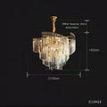 Lustre — En cristal design dimmable pour une ambiance élégante