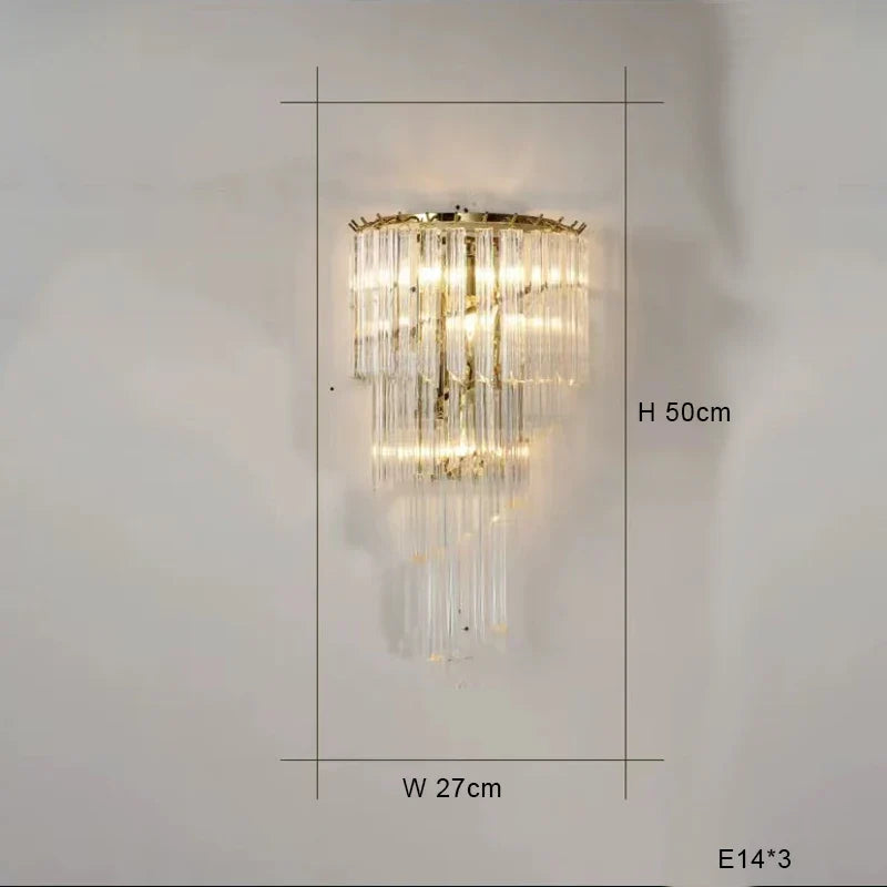 Lustre — LED en cristal fantaisie lumière suspendue moderne