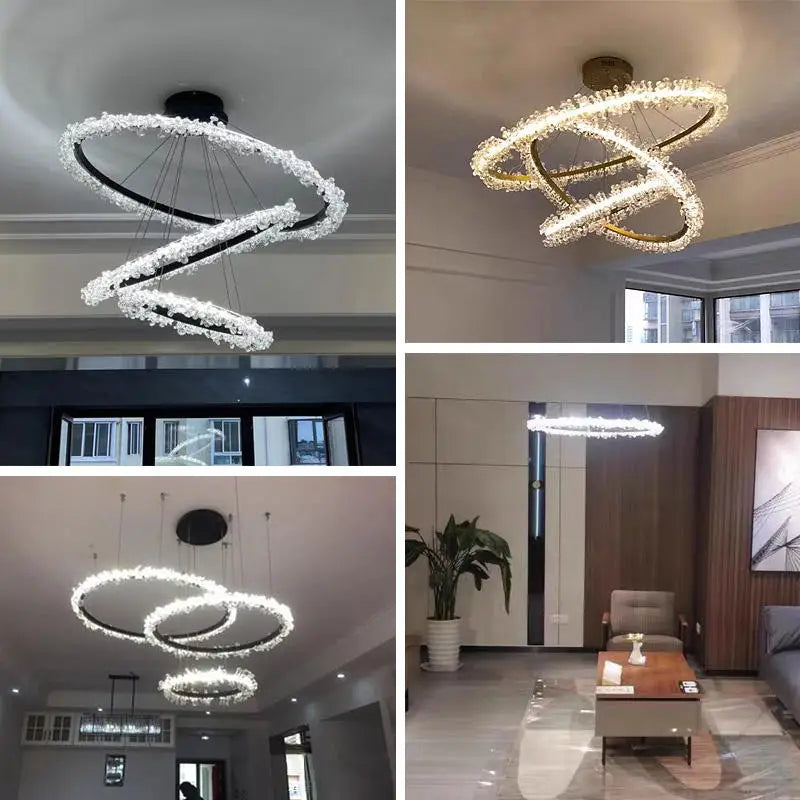 Suspension — Moderne en cristal de luxe suspension décorative