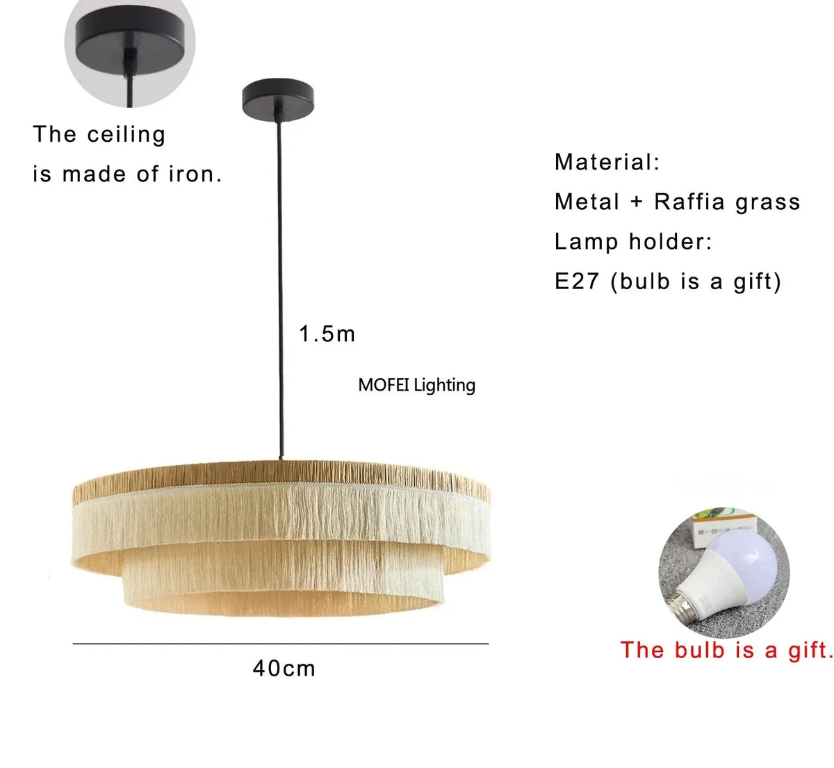 Suspension Alix Louise – vue 2