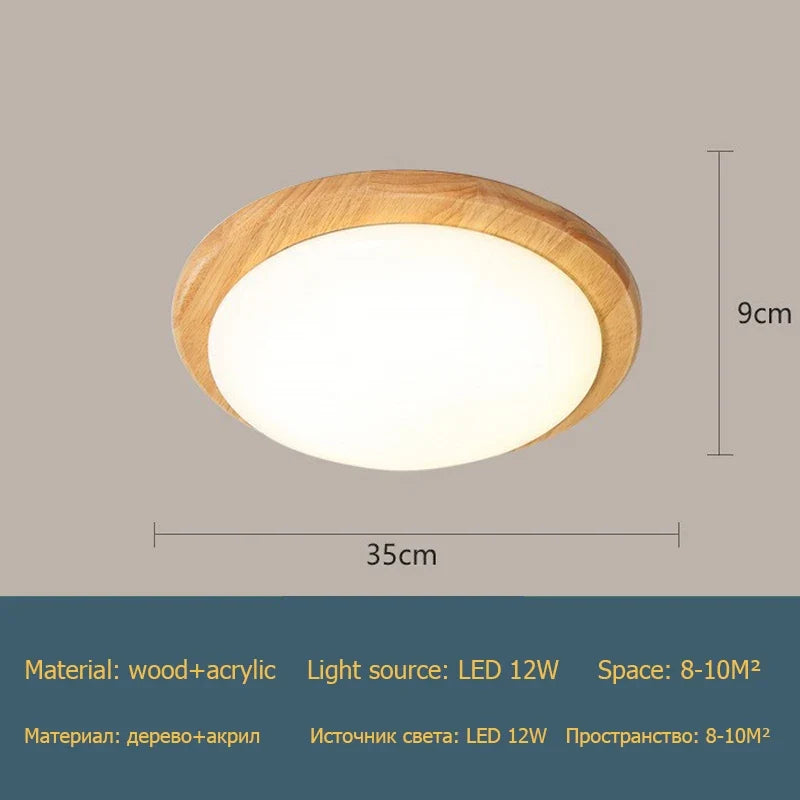 Plafonnier grain de bois moderne pour décoration maison Nélia Silhouette - Matière Chaleureuse & Lignes Élégantes