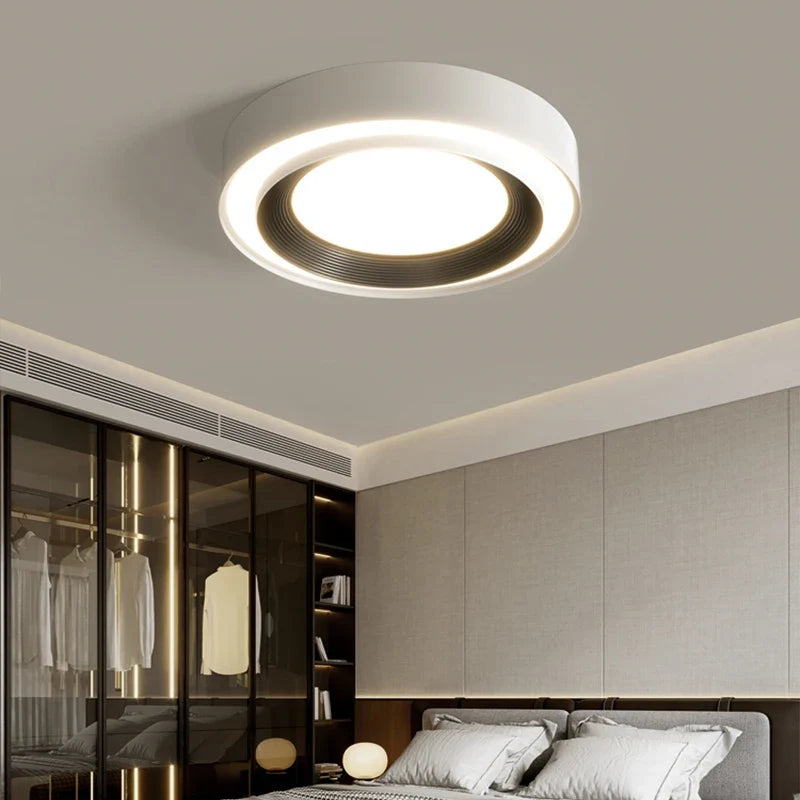 Plafonnier — De couloir d'entrée d'allée minimaliste Simple moderne Protection des yeux salle de vie lustres créatif petit plafonnier rond