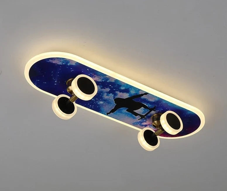 Plafonnier créatif nordique skateboard pour chambre d'enfant moderne Lisandre Essor - Esprit Épuré & Harmonie Intérieure
