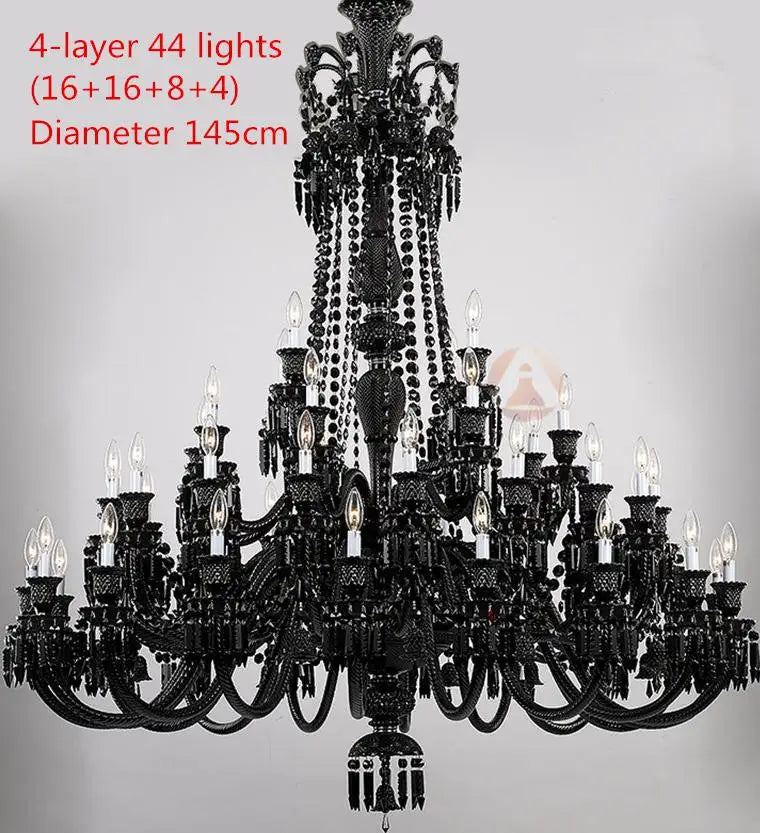 Lustre — En cristal à 44 bras pour hôtel et centre commercial