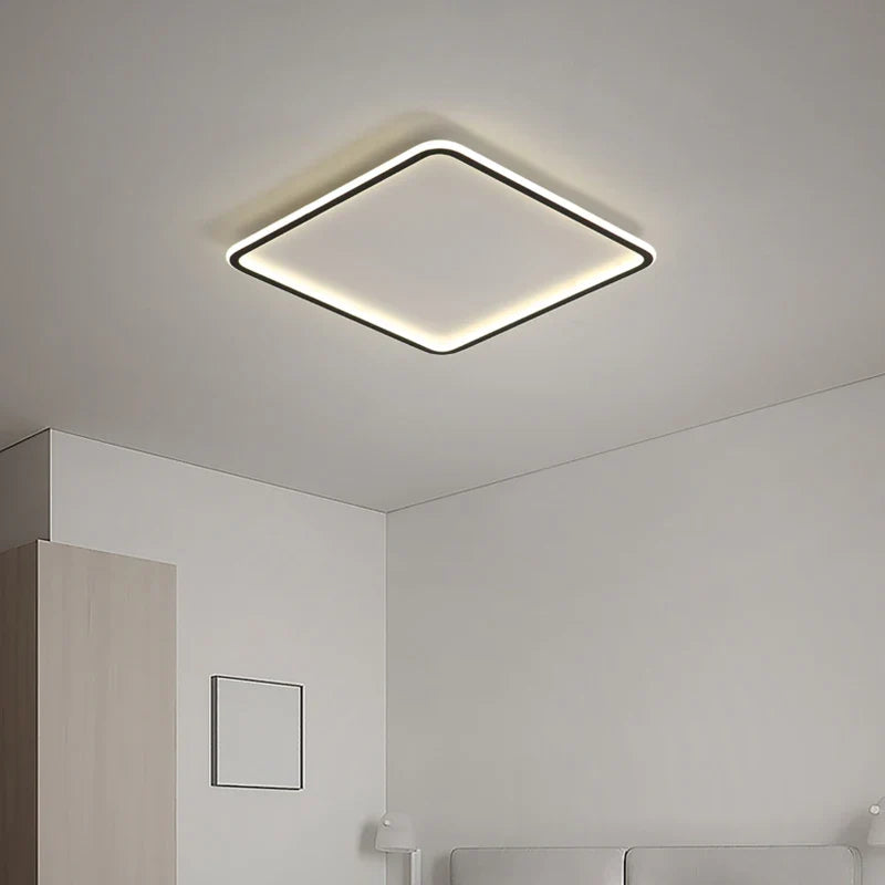 Plafonnier — À panneau carré ultra mince design moderne pour intérieur