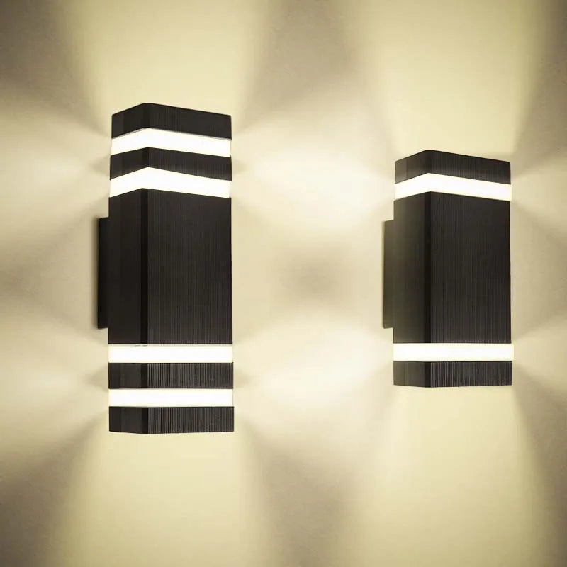 Applique murale — Décor applique murale LED lampes extérieures applique étanche externe escaliers éclairage chambre salon luminaire maison lampe décorative mur