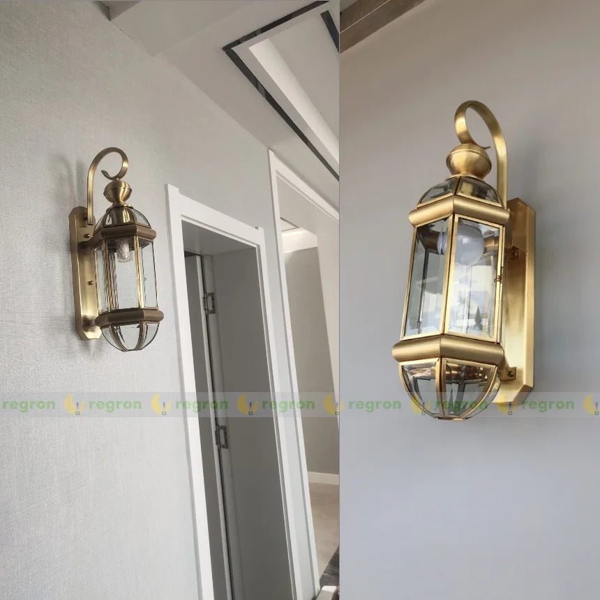 Applique murale — Extérieure en cuivre étanche pour espace extérieur