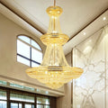 Lustre — Moderne en cristal LED pour hall d'entrée luxueux