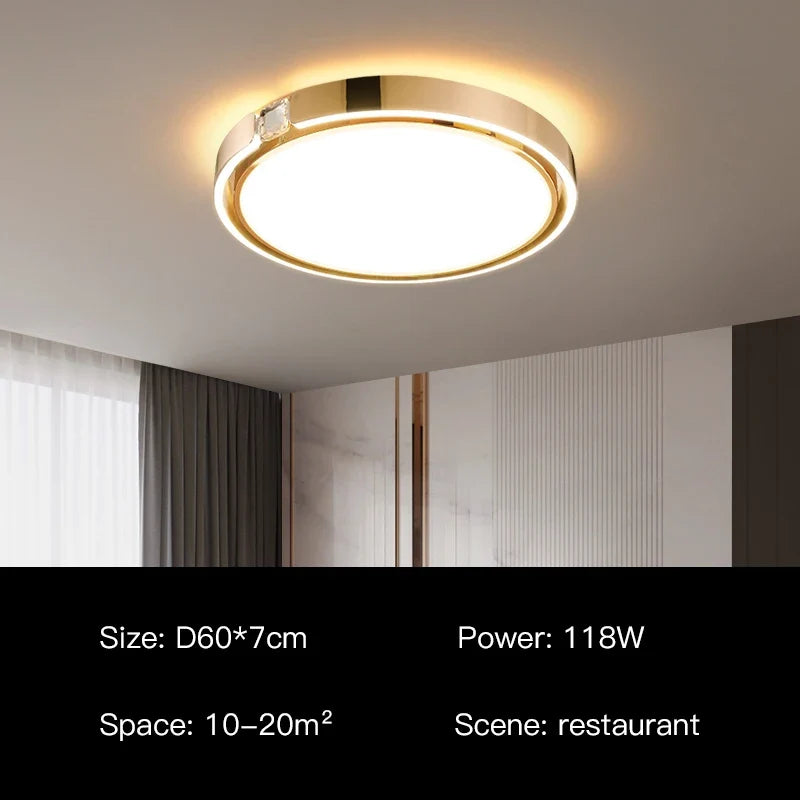 Plafonnier moderne à anneau design luxe pour intérieur Alma Matin en Anneau - Une Silhouette Tout en Rondeur