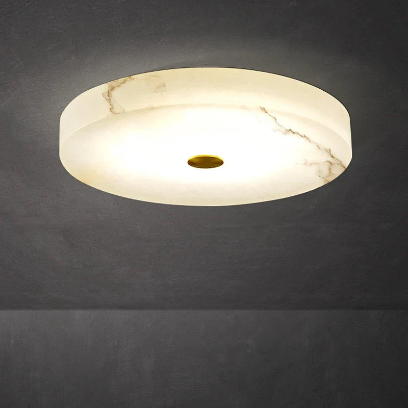 Plafonnier — Circulaire en marbre luminaire nordique de luxe