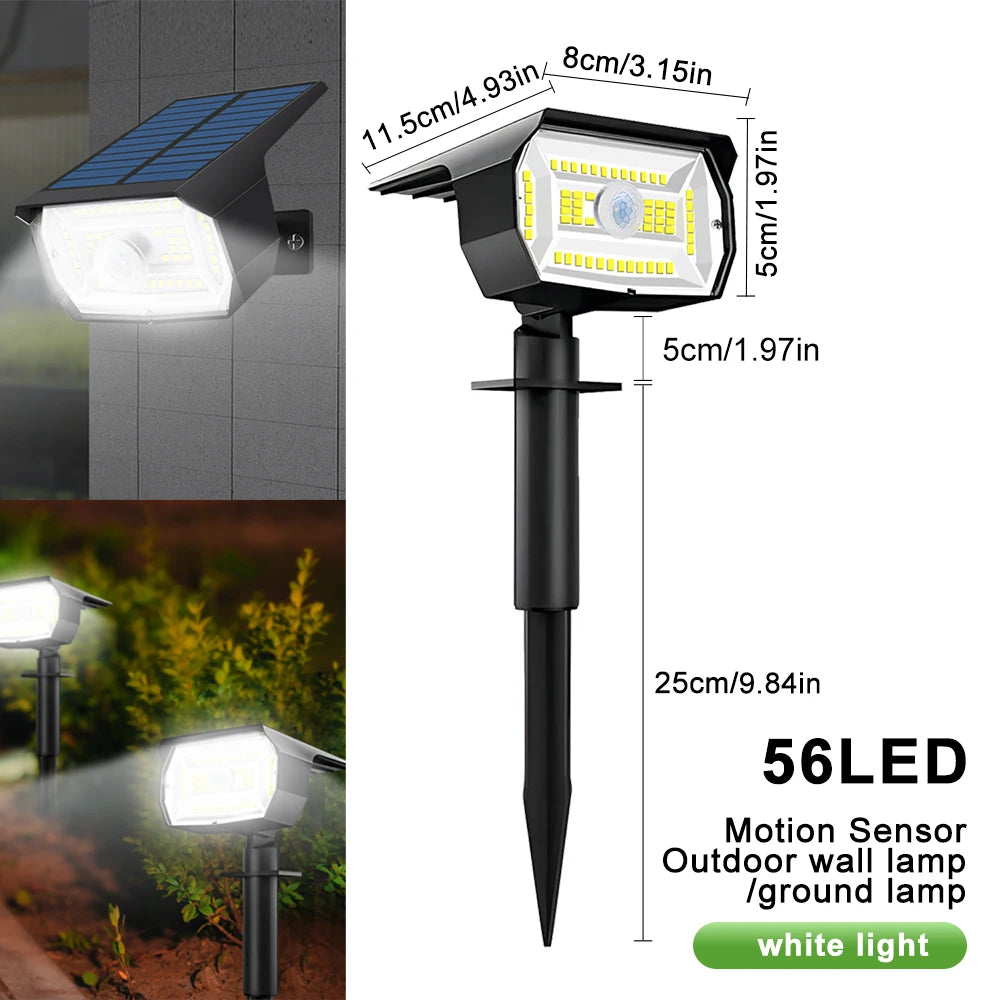 Spot solaire LED de jardin à trois modes, IP65 – Soléon