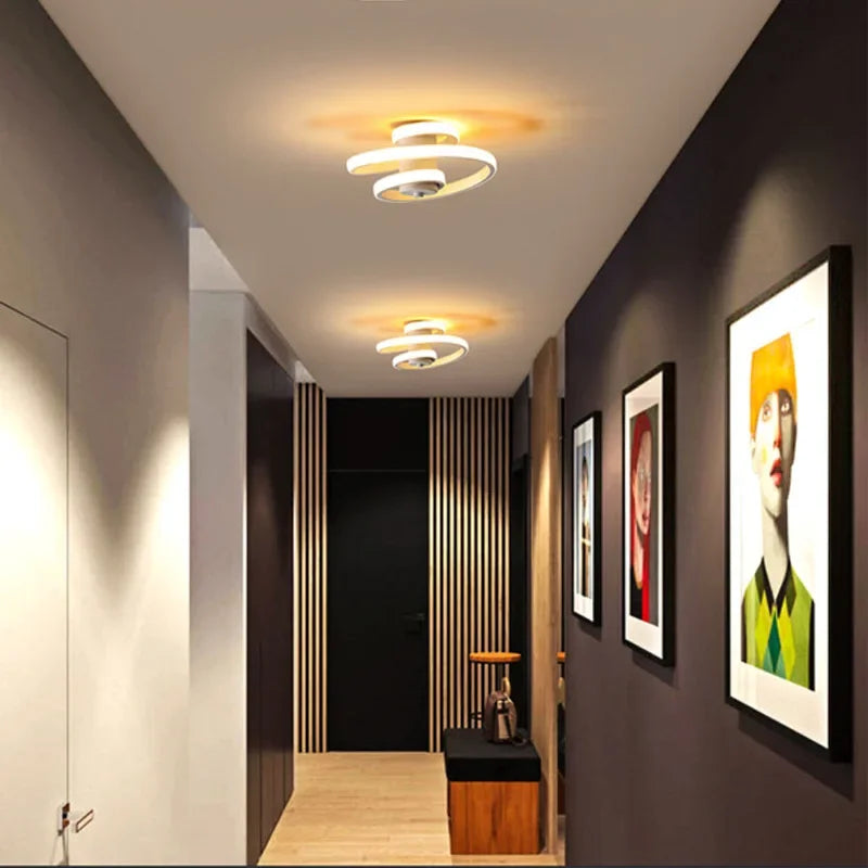 Plafonnier à led moderne pour éclairage intérieur design nordique Solange Voile - Esprit Épuré & Harmonie Intérieure