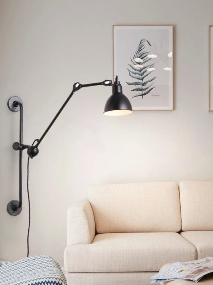 Applique murale — Industrielle à bras réglable pour intérieur moderne