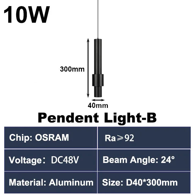 Luminaire — Rail d éclairage magnétique moderne pour intérieur en aluminium