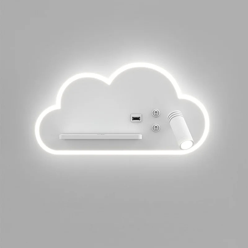 lampe de lit led multifonction avec chargeur sans fil usb