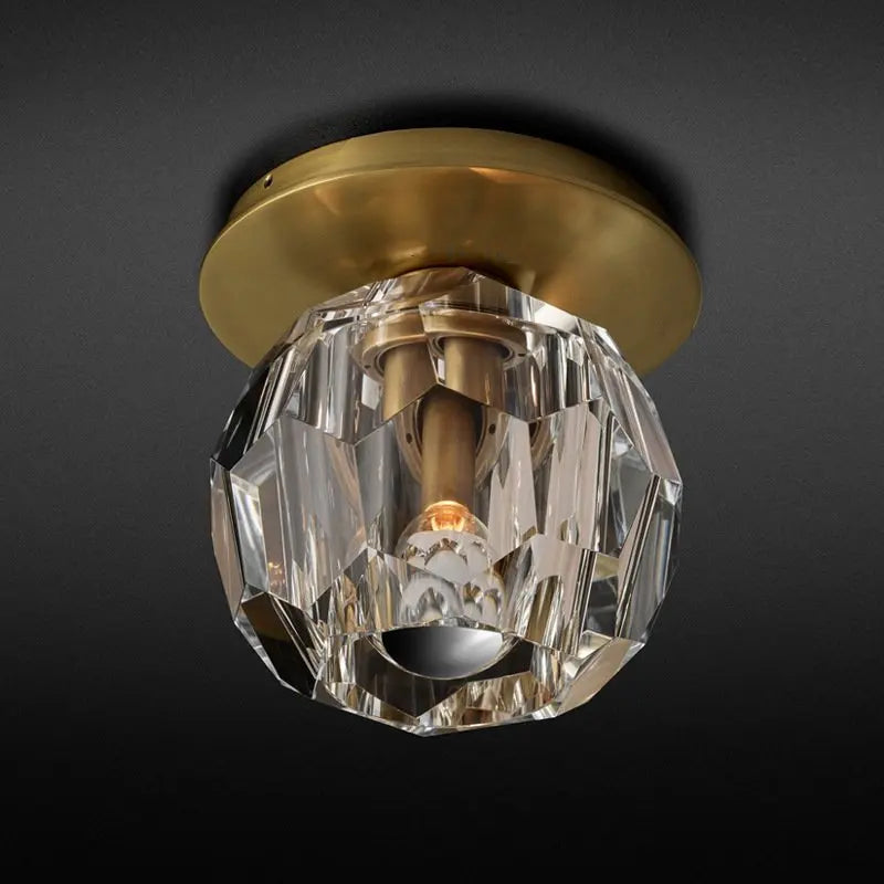Plafonnier nordique en cristal pour décoration intérieure élégante Éden Essor - Reflets Étincelants & Décor Élégant